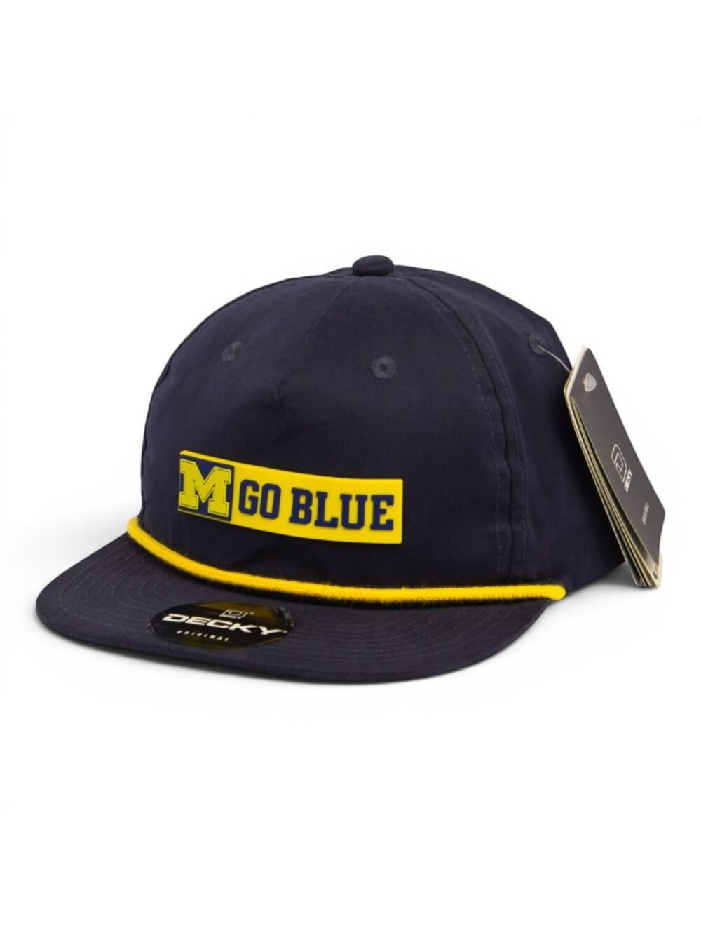 Michigan Wolverines GO BLUE Maize 3D Classic Rope Hat- Navy/ Gold